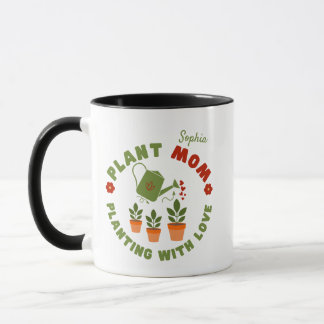 Pflanze Mama Pflanzung mit Liebe Personalisiert Tasse