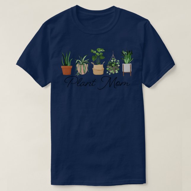 Pflanze Mama T-Shirt (Design vorne)