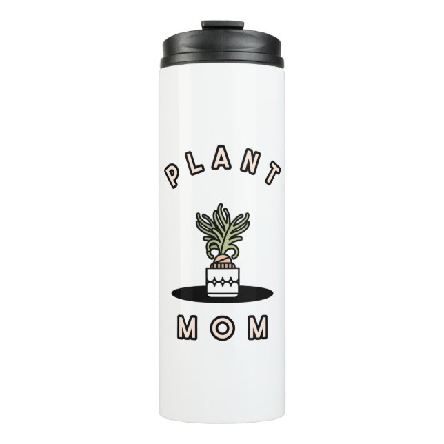 Pflanze Mama Thermosbecher (Vorderseite)