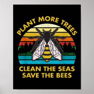 Pflanze mehr Bäume reinigen die Meere Rettete die  Poster