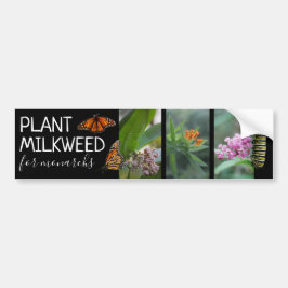 Pflanze Milkweed für die Monarchen, maßgeschneider Autoaufkleber