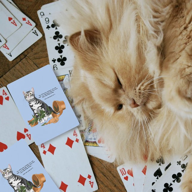Pflanze Mischief Cat Spielkarten (Von Creator hochgeladen)
