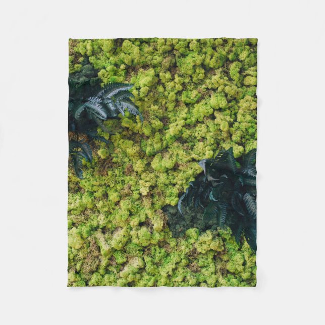 Pflanze mit grüner Blattfarbe Fleecedecke (Vorderseite)