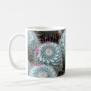 Pflanze mit Tiny Pink Blume Kaffeetasse