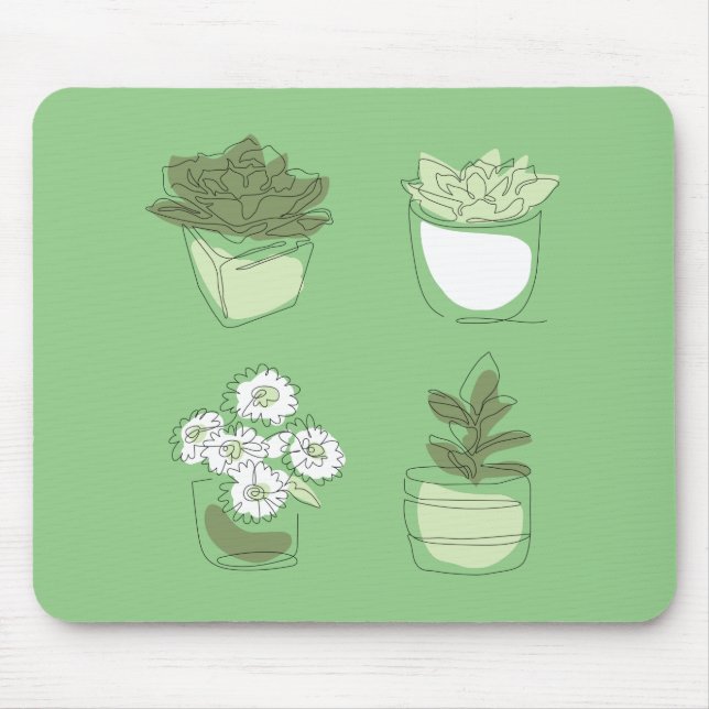 Pflanze Mousepad (Vorne)
