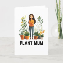 Pflanze Mum Greetings Card