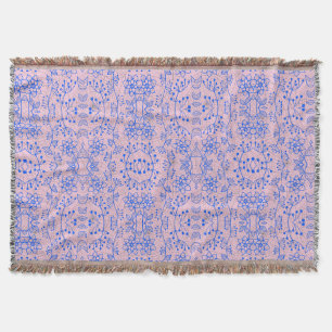 Pflanze Muster A08.b boho. lpink BG Decke