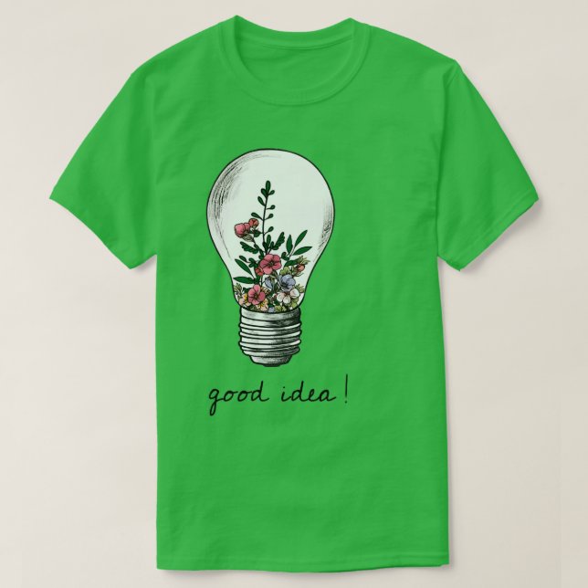 Pflanze Natur gute Idee Wasserfarbenfreunde Garten T-Shirt (Design vorne)