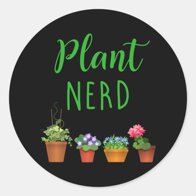 Pflanze Nerd Sonnige Gartenanlage Runder Aufkleber (Vorderseite)