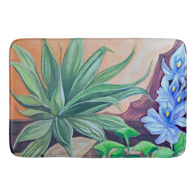 Pflanze Party Badematte (Vorderseite)