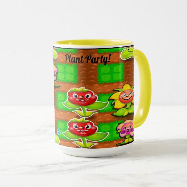 Pflanze Party Tasse (VorderseiteRechts)