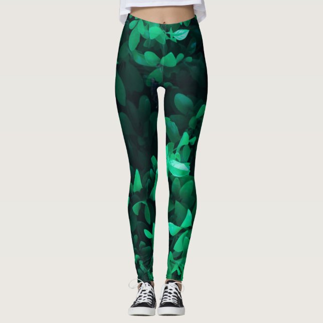 Pflanze Pastellfarben Leggings Pale (Vorderseite)