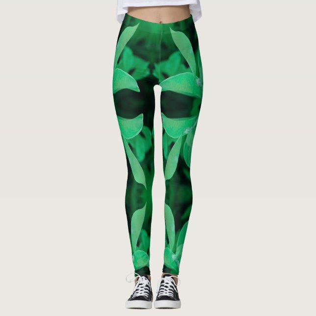 Pflanze Pastellfarben Leggings Pale (Vorderseite)