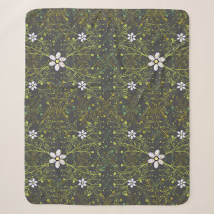 Pflanze pattern.10b DGrey BG Sherpadecke