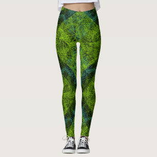 Pflanze pattern.12c Black BG Leggings