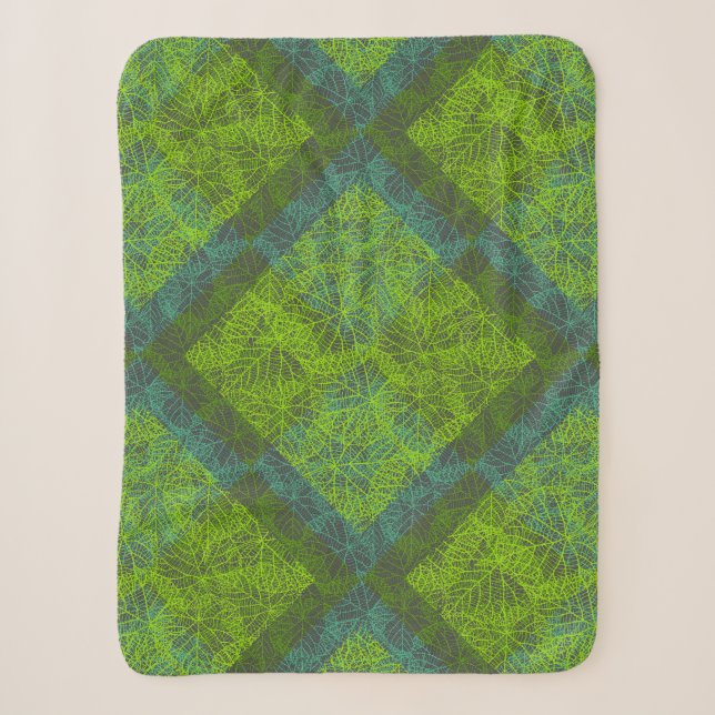 Pflanze pattern.12c DGrey BG Sherpadecke (Vorderseite)