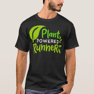 Pflanze Powered Vegan Marathon Runner _1  T-Shirt