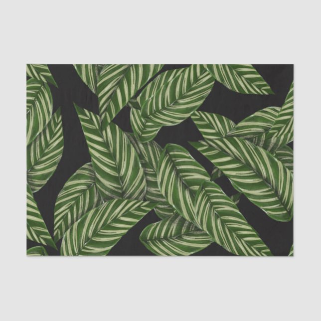 Pflanze Print Monogram Seidenpapier (Vorderseite)