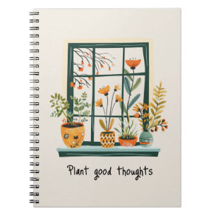 Pflanze Psychische Gesundheit Positiv Notizblock