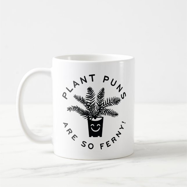 Pflanze Puns sind so flink. Kaffeetasse (Links)