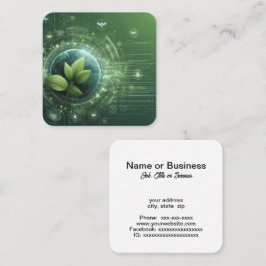 Pflanze Quadratische Visitenkarte
