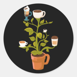 Pflanze Runder Aufkleber