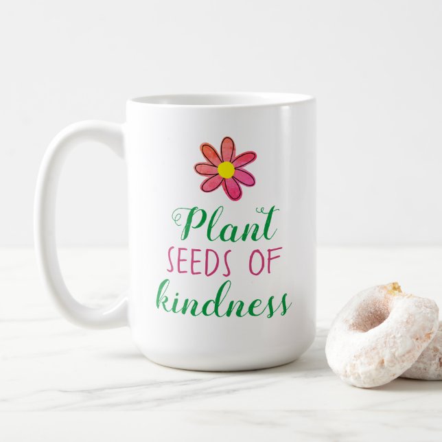 Pflanze-Saatgut von Kindness Classic Kaffeetasse (Mit Donut)