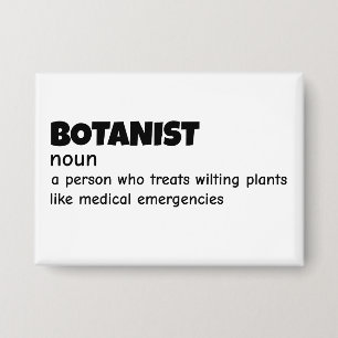 Pflanze Scientist Funny Definition Button