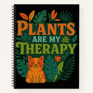 Pflanze sind meine Therapie - Tropisches Dschungel Notizbuch