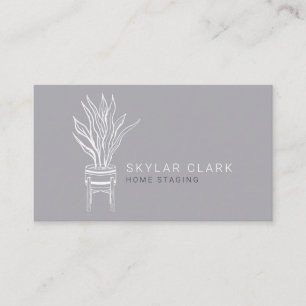 Pflanze-Staging-Zuhause Visitenkarte