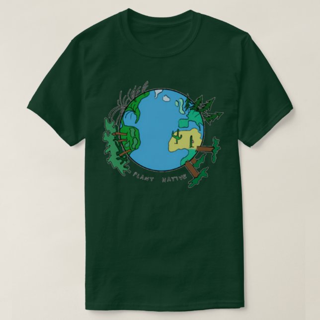 Pflanze T-Shirt (Design vorne)