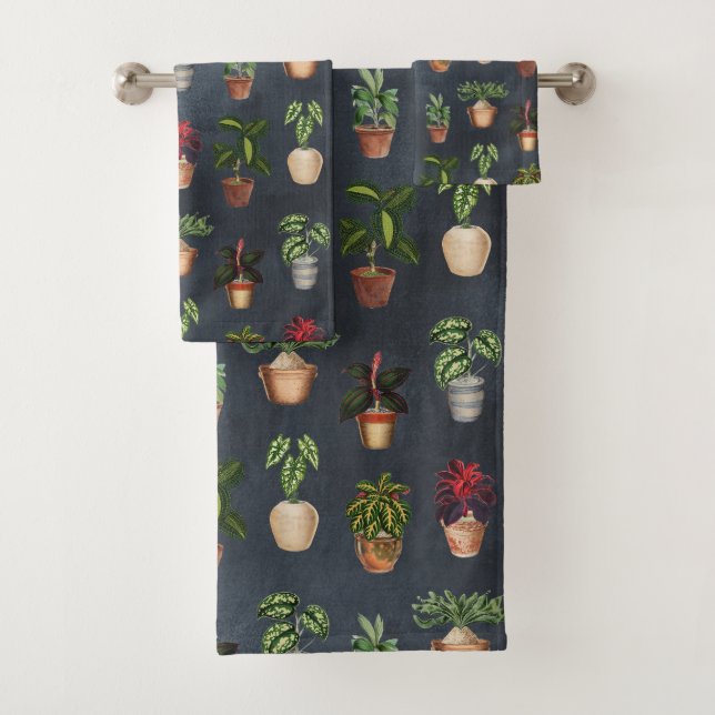 Pflanze Terracotta Pots Rustikal Badhandtuch Set (Insitu)