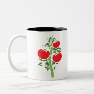 Pflanze Tomate Riesige Früchte Gemüserot Zweifarbige Tasse
