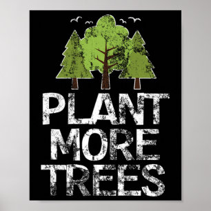 Pflanze Tree Hugger Earth Day Arbor Day Poster