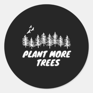 Pflanze Tree Hugger Earth Day Arbour Tag 1 Runder Aufkleber