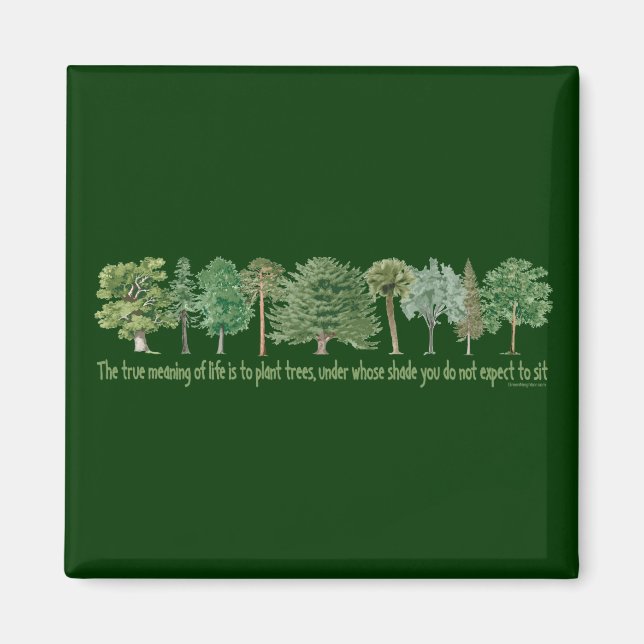 Pflanze Tree Lover, Hugger Magnet (Vorne)