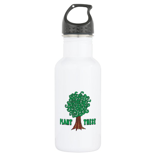 Pflanze Trees Trinkflasche (Vorderseite)