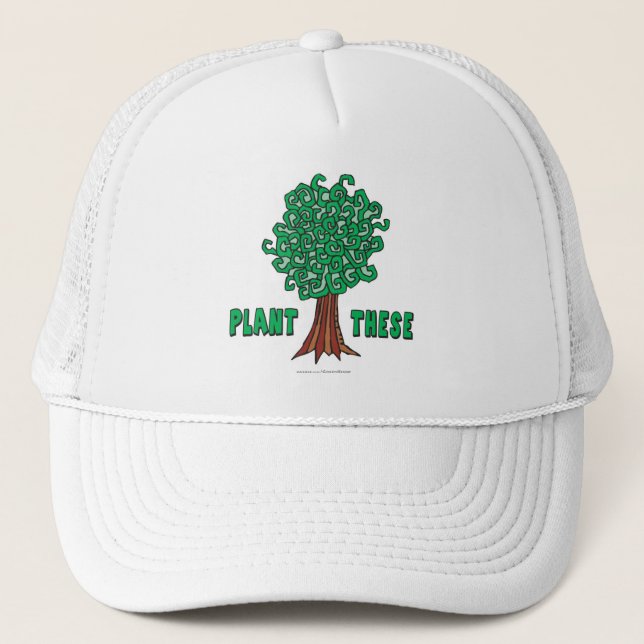 Pflanze Trees Truckerkappe (Vorderseite)