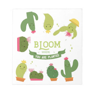 Pflanze und Blume Notizblock