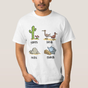 Pflanze und Vögel und Felsen und dergleichen T-Shirt