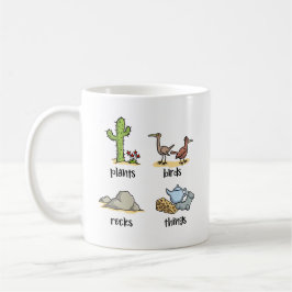 Pflanze und Vögel und Felsen und Dingen Umarmung Kaffeetasse