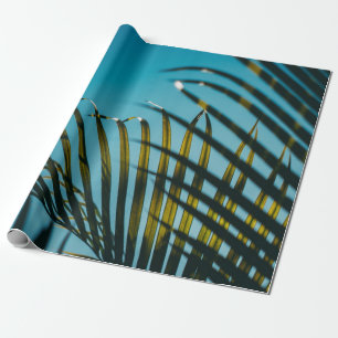 Pflanze unter blauem Himmel am Morgen Geschenkpapier