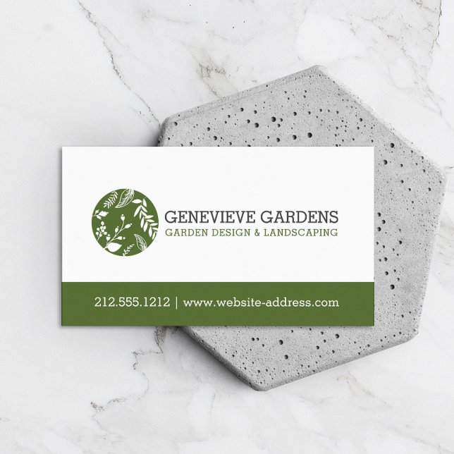 Pflanze Variety Logo Garden Design Landscaping Visitenkarte (Von Creator hochgeladen)