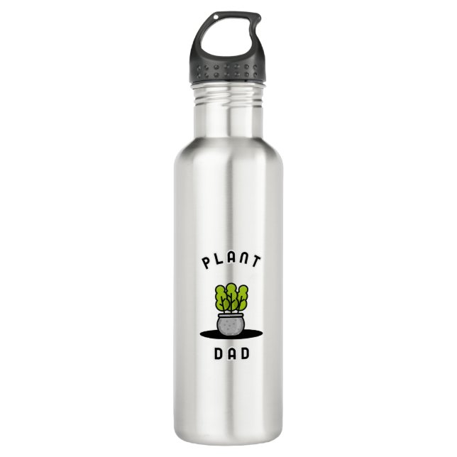 Pflanze Vater Edelstahlflasche (Vorderseite)