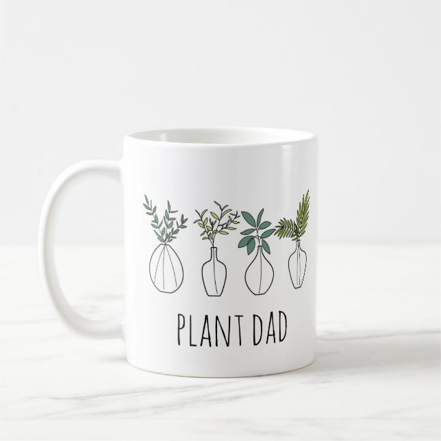 Pflanze Vater und Name Kaffeezubereitung Tasse (Links)