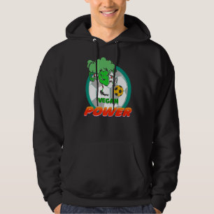 Pflanze Vegetarische Fußball Broccoli Veganer Powe Hoodie