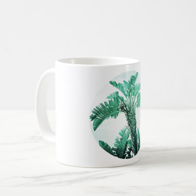 Pflanze von Bananen Kaffeetasse (Vorderseite Links)