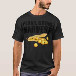 Pflanze von Sojabohnen-Bauer T-Shirt