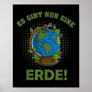 Pflanze zum Umweltschutz Poster