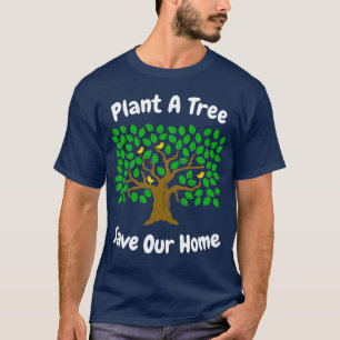 Pflanze zum Weltumwelttag - ein Baum und Rett unse T-Shirt